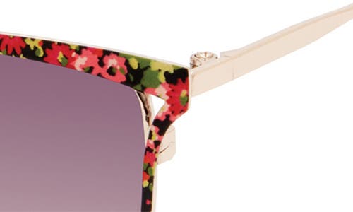 Isaac Mizrahi New York 52mm Round Sunglasses In Rose