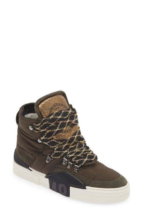 Shop P448 Alpine High Top Sneaker In Monta/green Suede