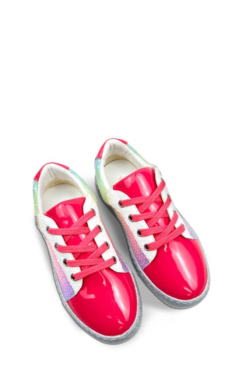 Shop Yosi Samra Kids' Miss Harper Sneaker In Pink Sequin