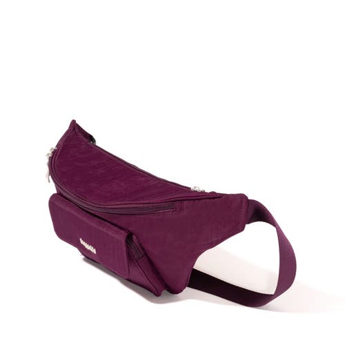 Shop Baggallini Modern Everywhere Belt Bag Sling In Mulberry