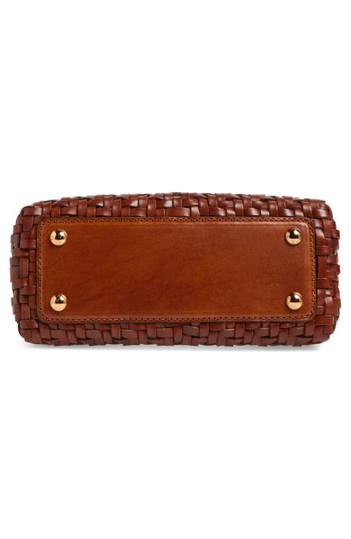 Etro Small Vela Woven Shoulder Bag In M0124 Walnut