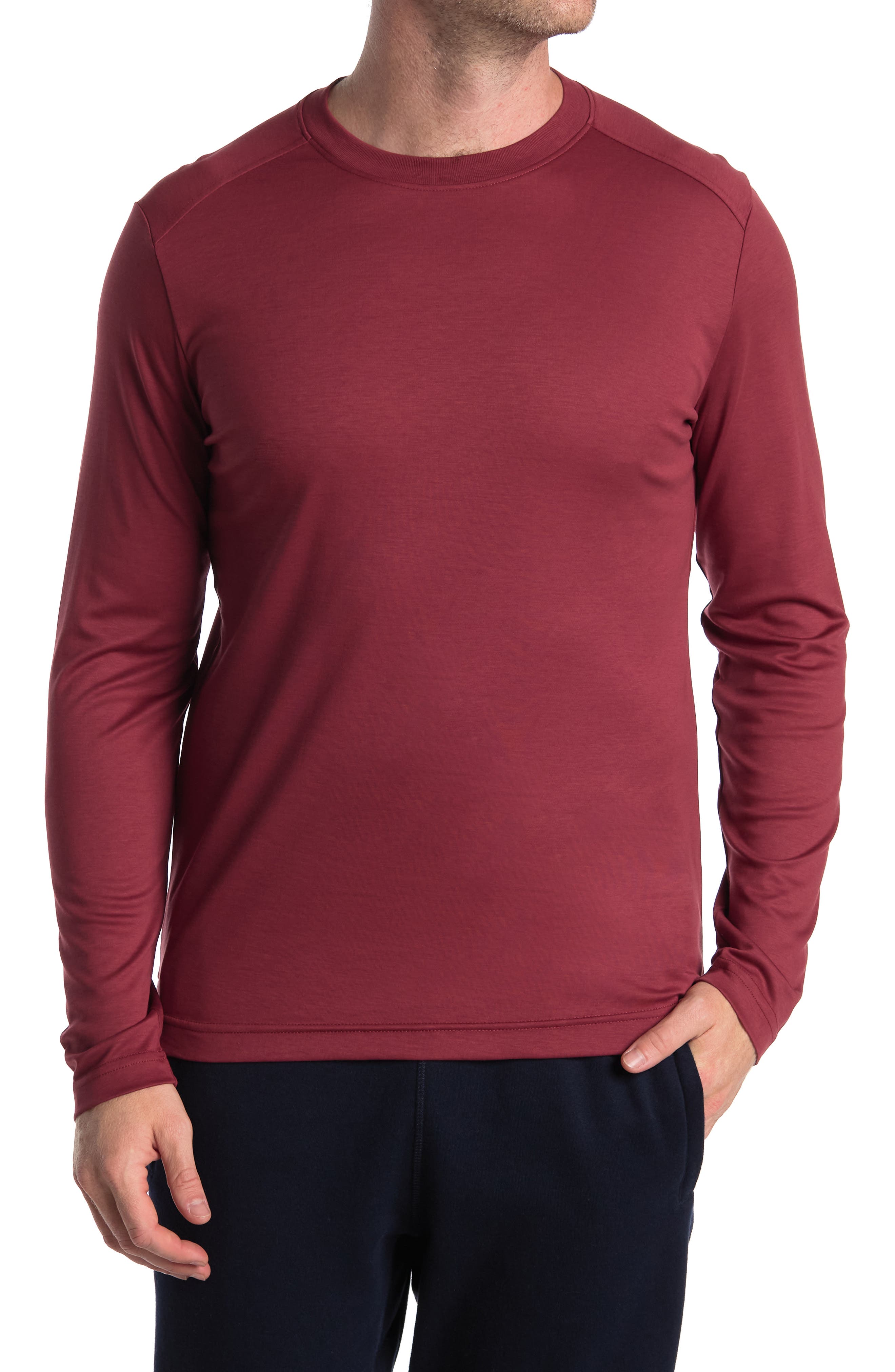 Men's 100% Cotton Long Sleeve T-Shirts 
