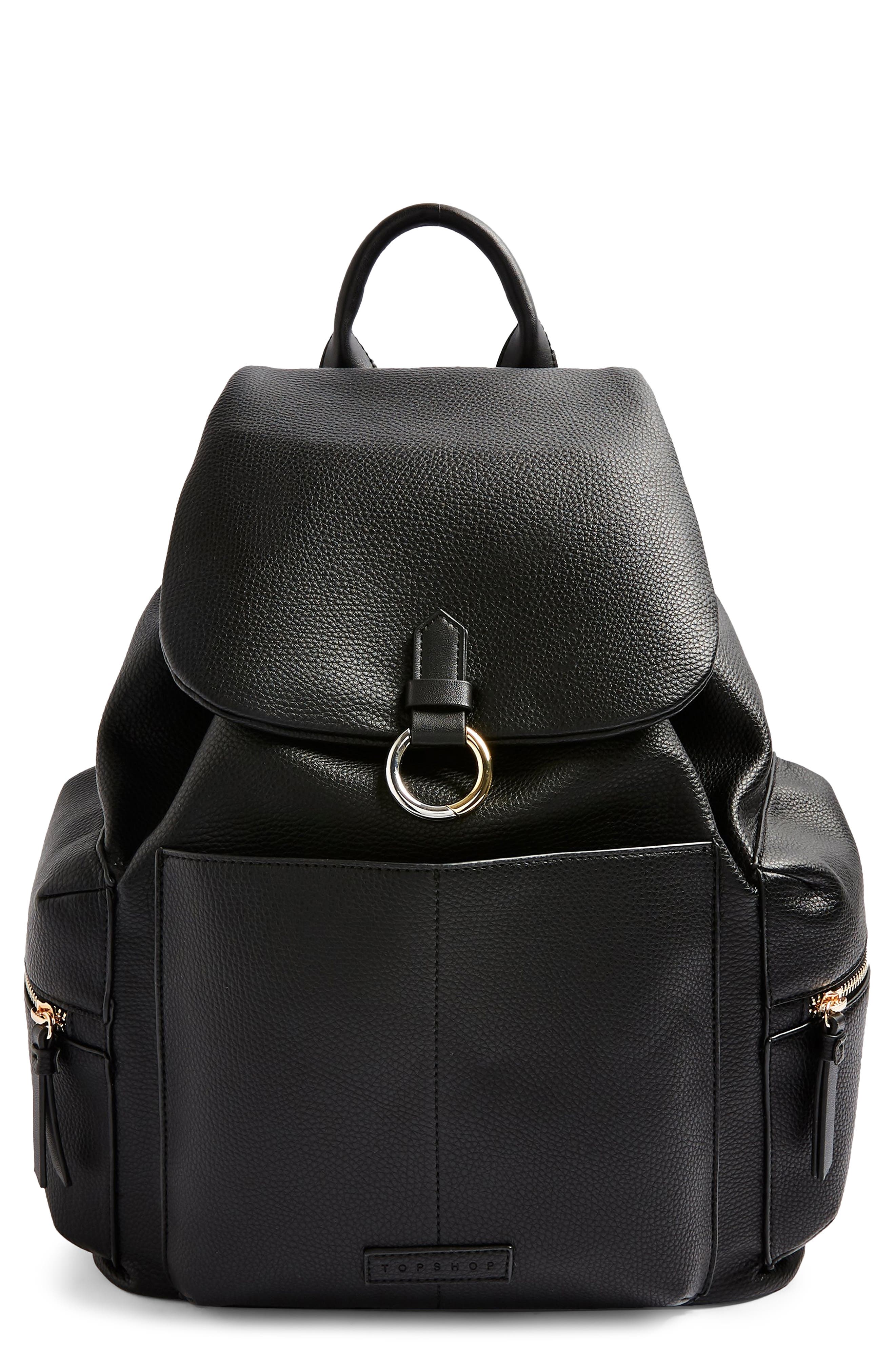 topshop black rucksack