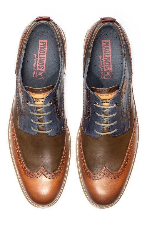 Shop Pikolinos Avila Wingtip Derby In Brandy