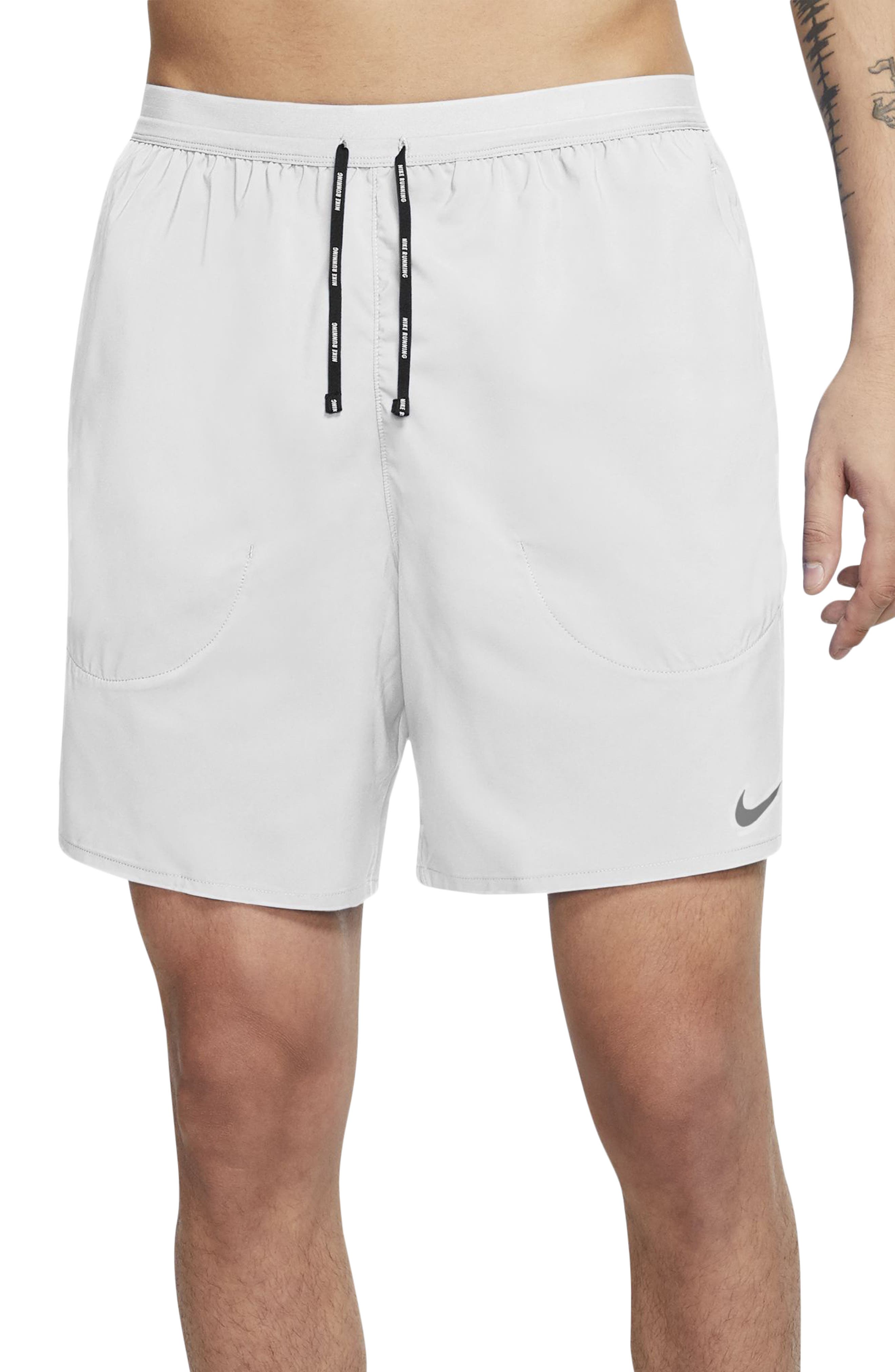 white nike flex shorts