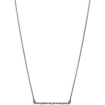 Armenta New World Multi Crivilli Diamond Bar Necklace