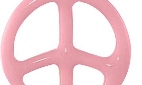Lily Nily Kids' Peace Sign Drop Earrings In Pink