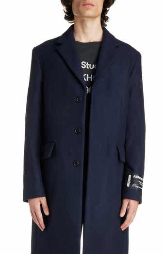 Acne studios checked felt 2025 coat