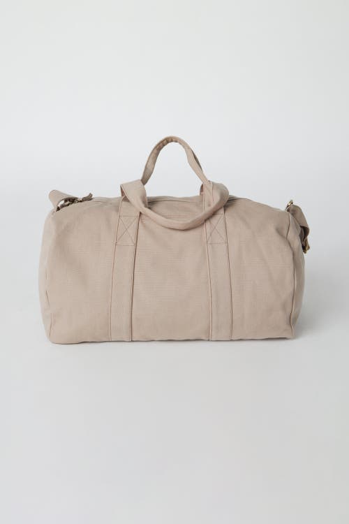 Shop Terra Thread Organic Cotton Gym Bag In Sand Dune