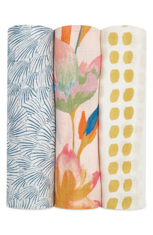 aden + anais 3-Pack Silky Soft Swaddling Cloths in Marine Gardens