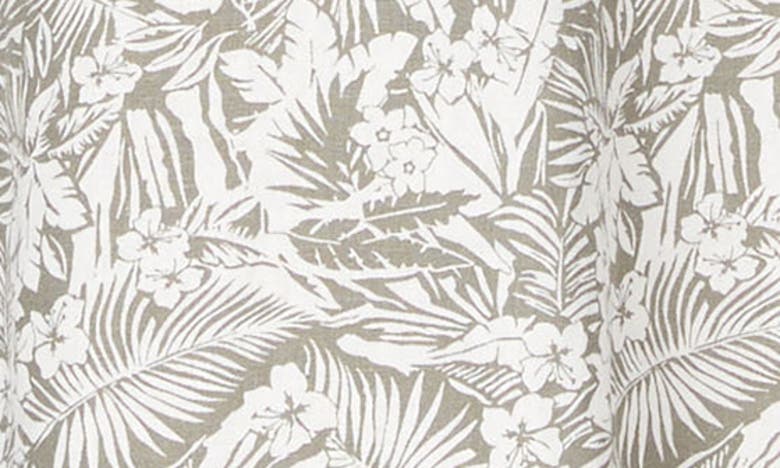 Shop C&c California C & C California Kennedy Linen Blend Midi Shirtdress In Seagrass