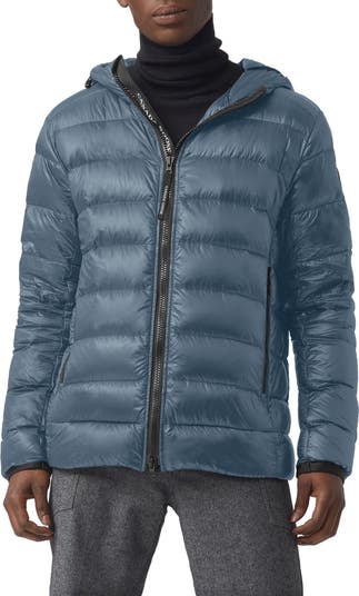 Water resistant packable outlet down jacket