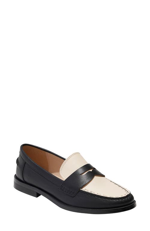 Tipson Penny Loafer in Black/Ivory
