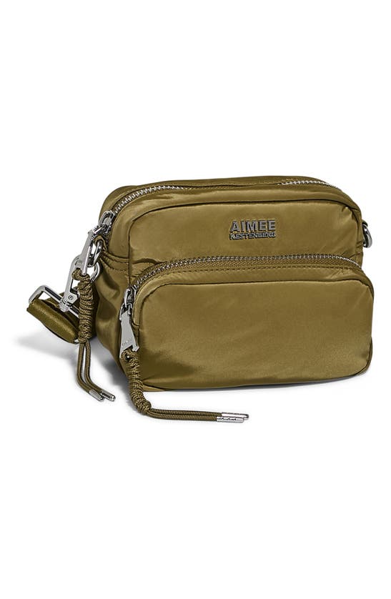 Shop Aimee Kestenberg Nylon Camera Crossbody Bag In Soft Olive