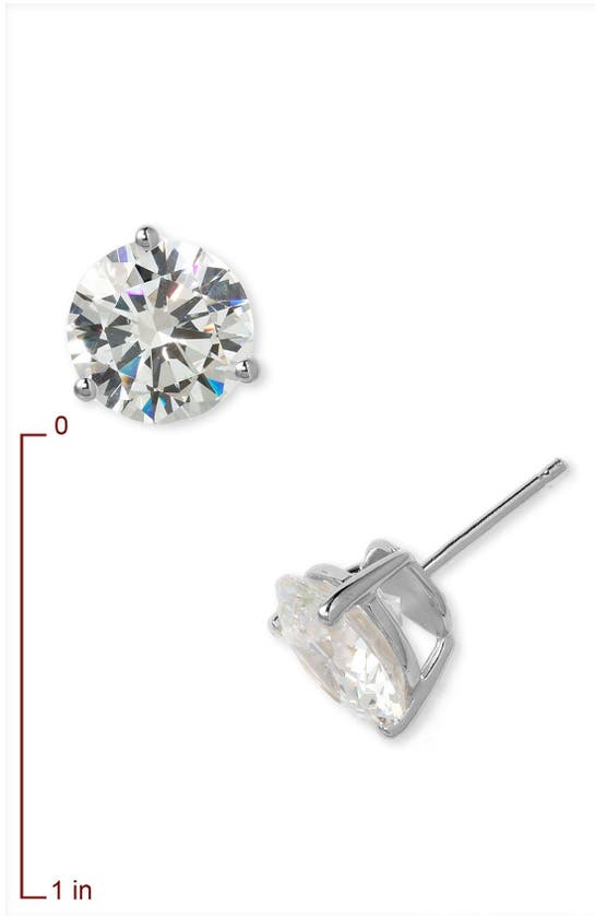 Shop Nordstrom Cubic Zirconia Stud Earrings In Platinum