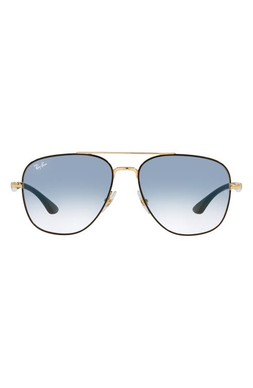 Ray-Ban 59mm Gradient Square Sunglasses in Black at Nordstrom