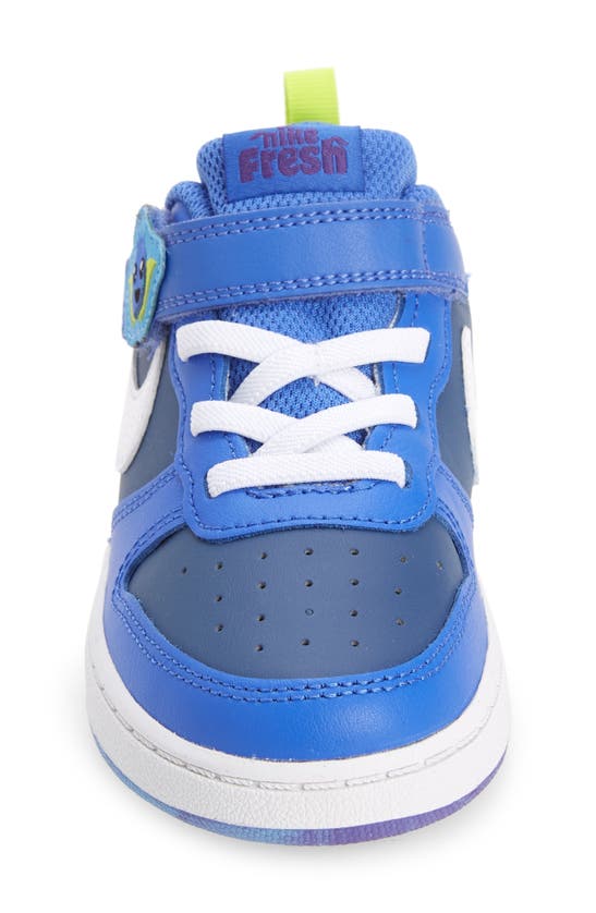 Nike Kids' Court Borough Low 2 Sneaker In Mystic Navy/ White/ Blue