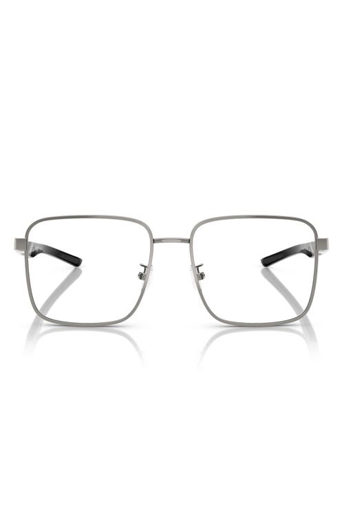 Scuderia Ferrari 56mm Square Optical Glasses In Gunmetal