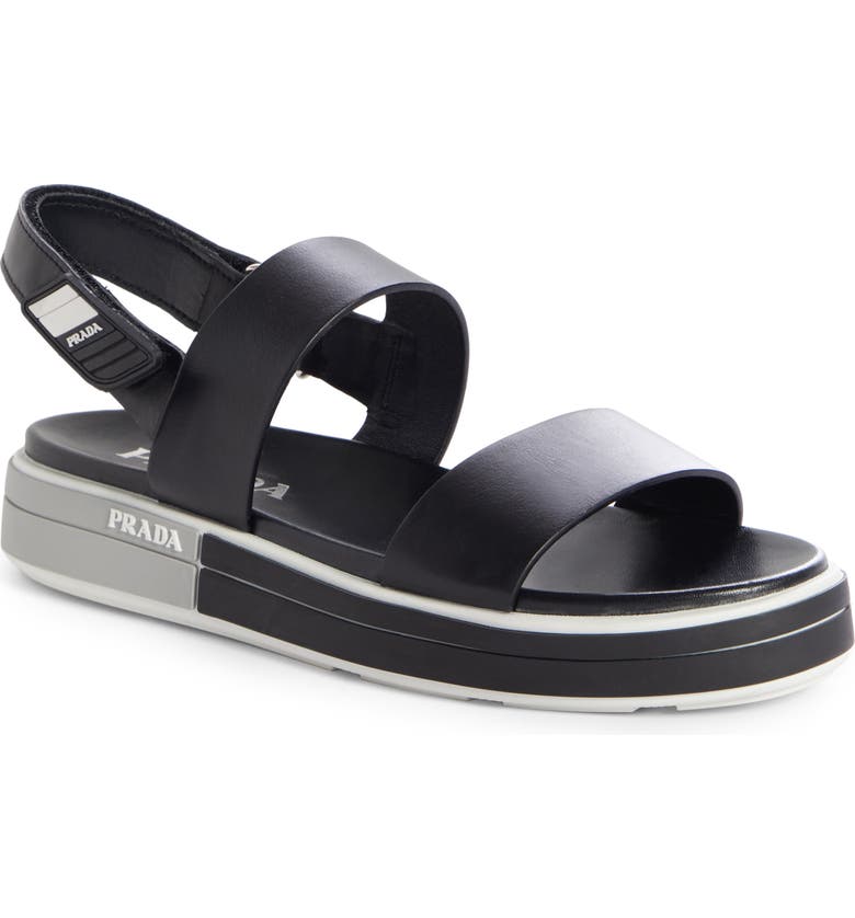 Prada Logo Heel Sport Sandal (Women) | Nordstrom