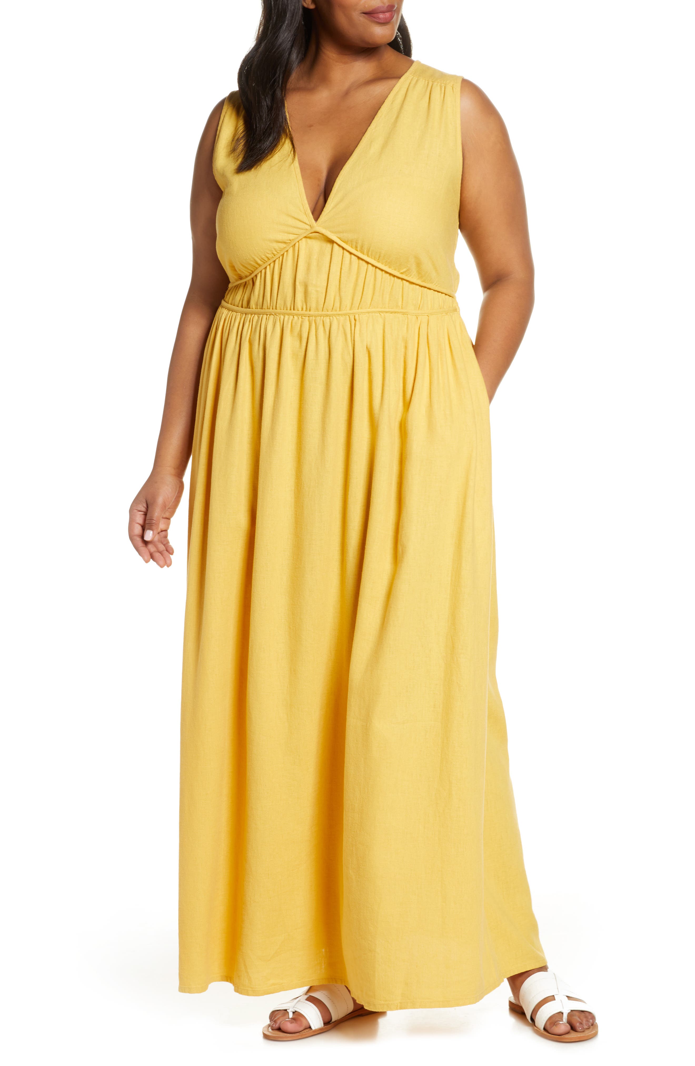 plus size flowy maxi dress