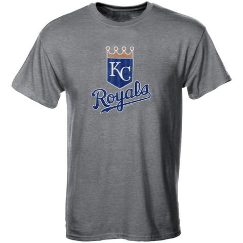 Men's Fanatics Branded Royal/Gray Kansas City Royals Big & Tall Colorblock T-Shirt