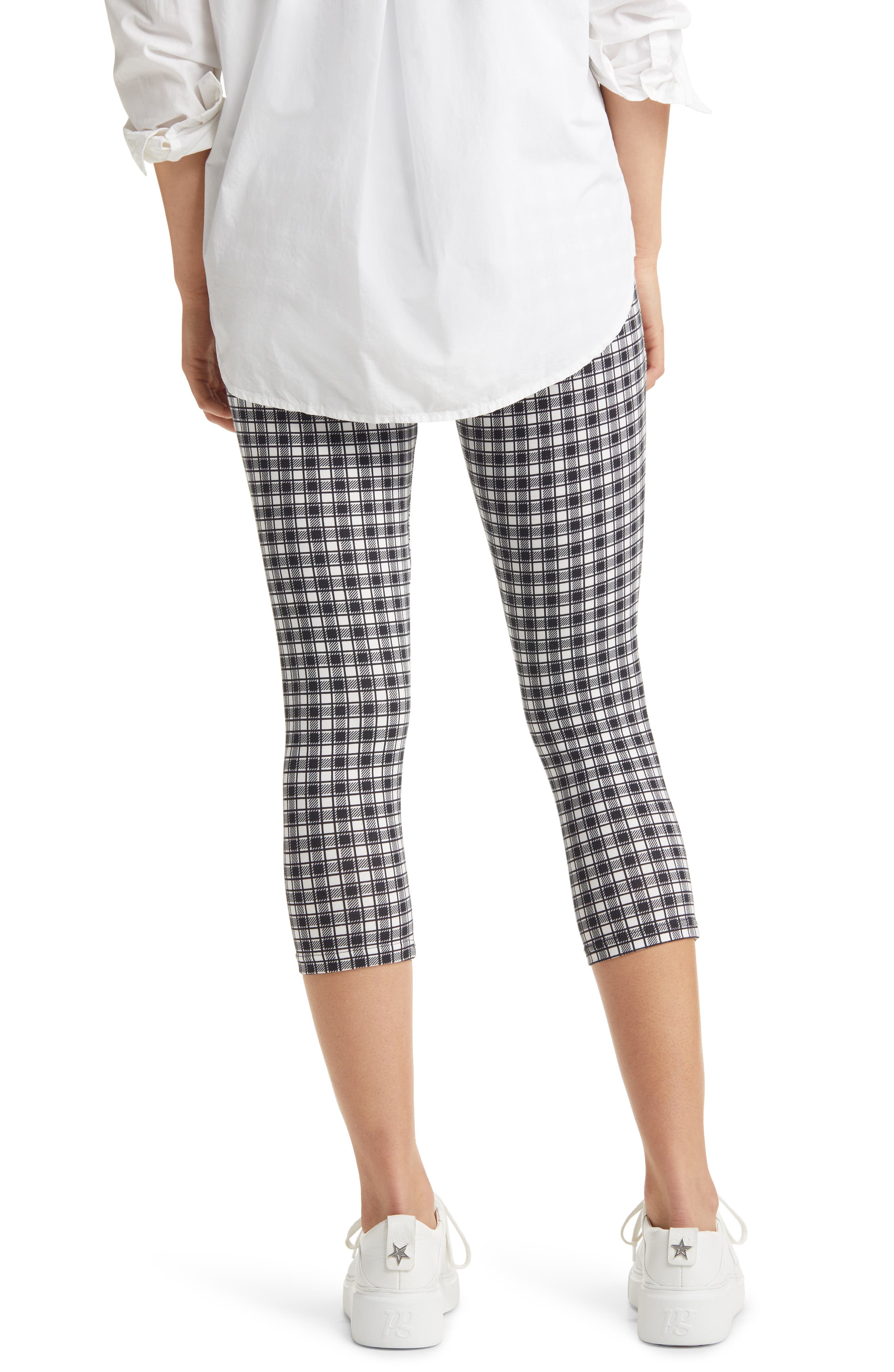 Hue Gingham Capri Leggings | Nordstrom