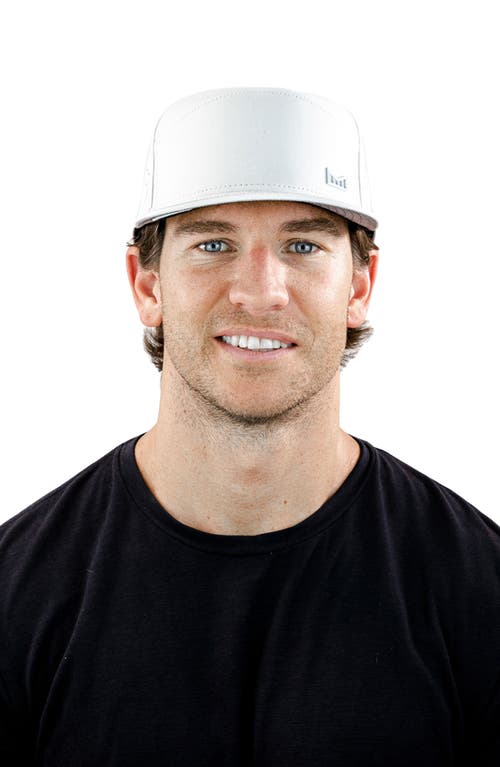 Melin Trenches Icon Hydro Performance Snapback Hat In White/white