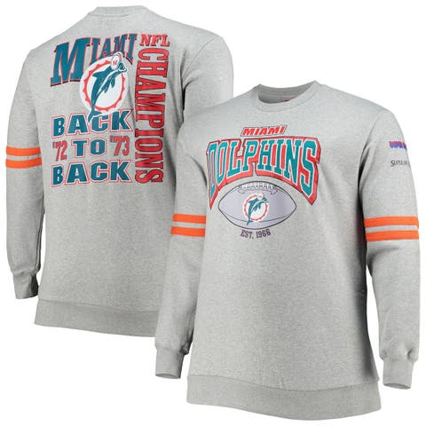 Men's Mitchell & Ness Heathered Gray Baltimore Ravens Big & Tall Allover  Print Pullover Sweatshirt