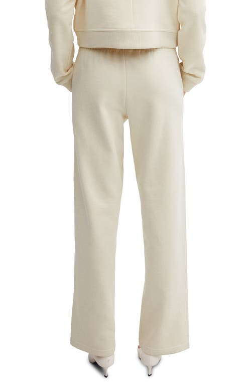 Shop Mango High Waist Jogger Pants In Light Beige