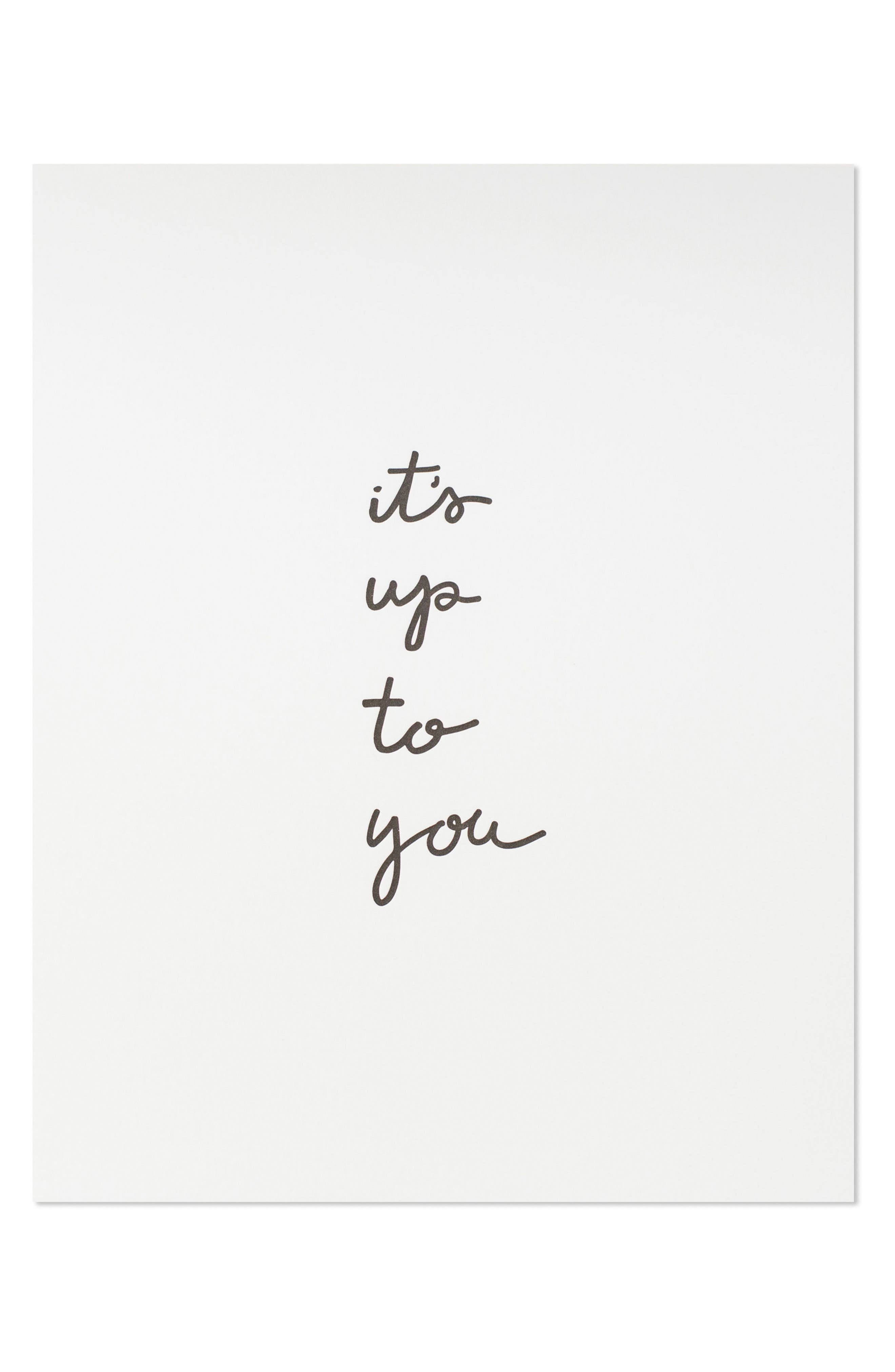 sugar paper It's Up to You Art Print Nordstrom
