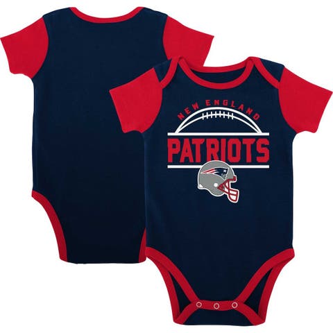 Infant Navy/Red New England Patriots Little Kicker Long Sleeve Bodysuit &  Pants Set