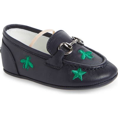 Gucci Baby Jordaan Embroidered Crib Loafer