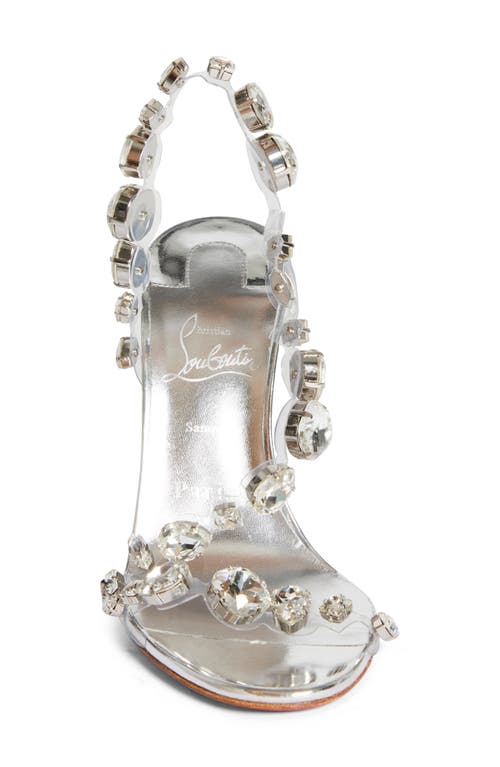CHRISTIAN LOUBOUTIN CHRISTIAN LOUBOUTIN ROSALIE CRYSTAL EMBELLISHED SLINGBACK SANDAL 
