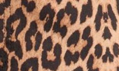 Shop Miss Selfridge Leopard Print Straight Leg Jeans In Brown Multi