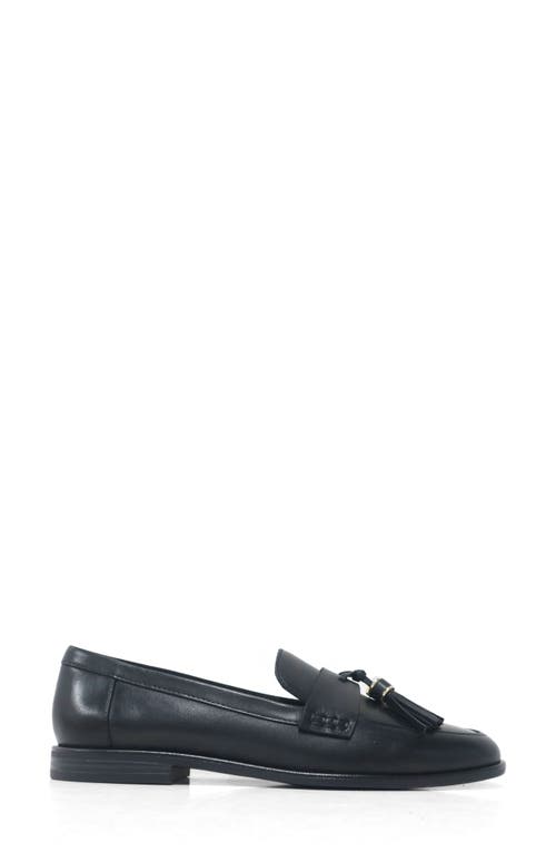 Shop Kenneth Cole Lyra Tassel Loafer In Black Leather