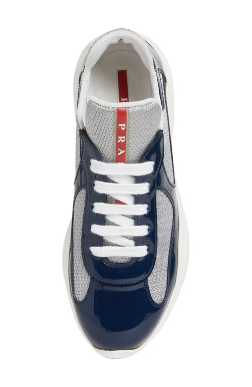 Shop Prada America's Cup Sneaker In Blue/grey