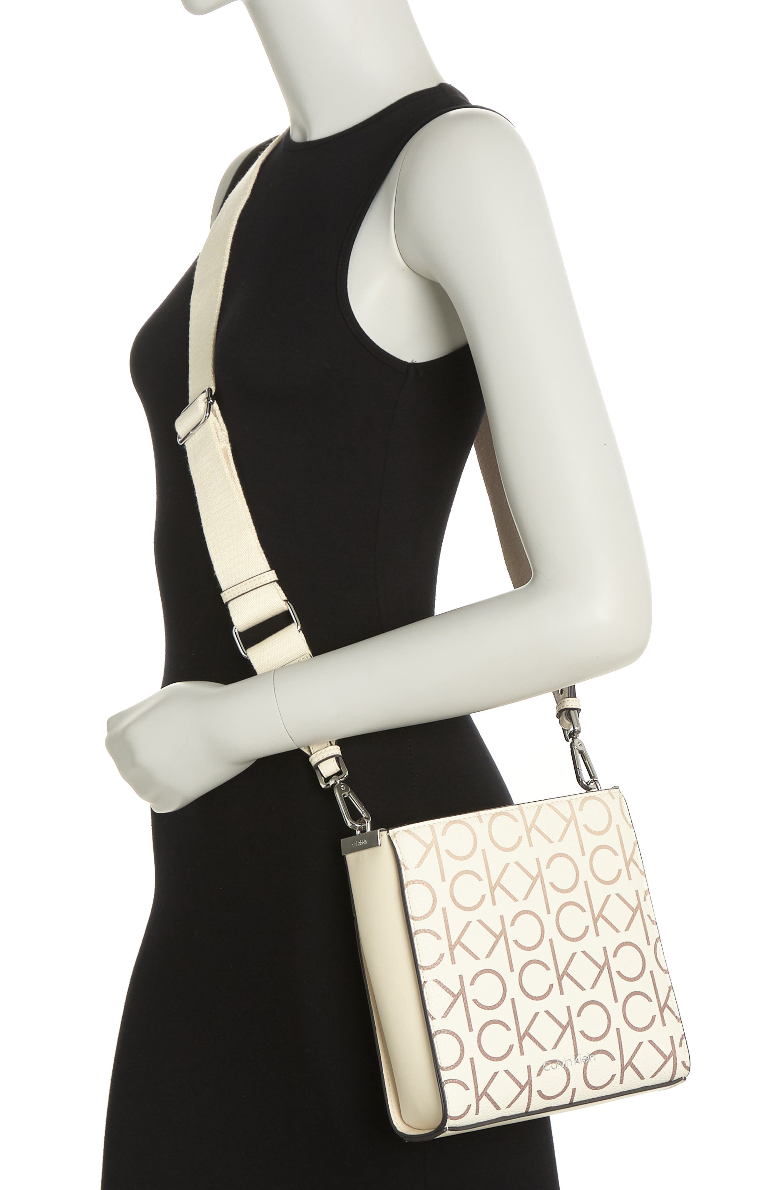 カルバン・クライン Calvin Klein Maddi Tote レディース ハンドバッグ かばん Black/Silver 送料無料 カルバンクライン Calvin Klein レディース 女性用