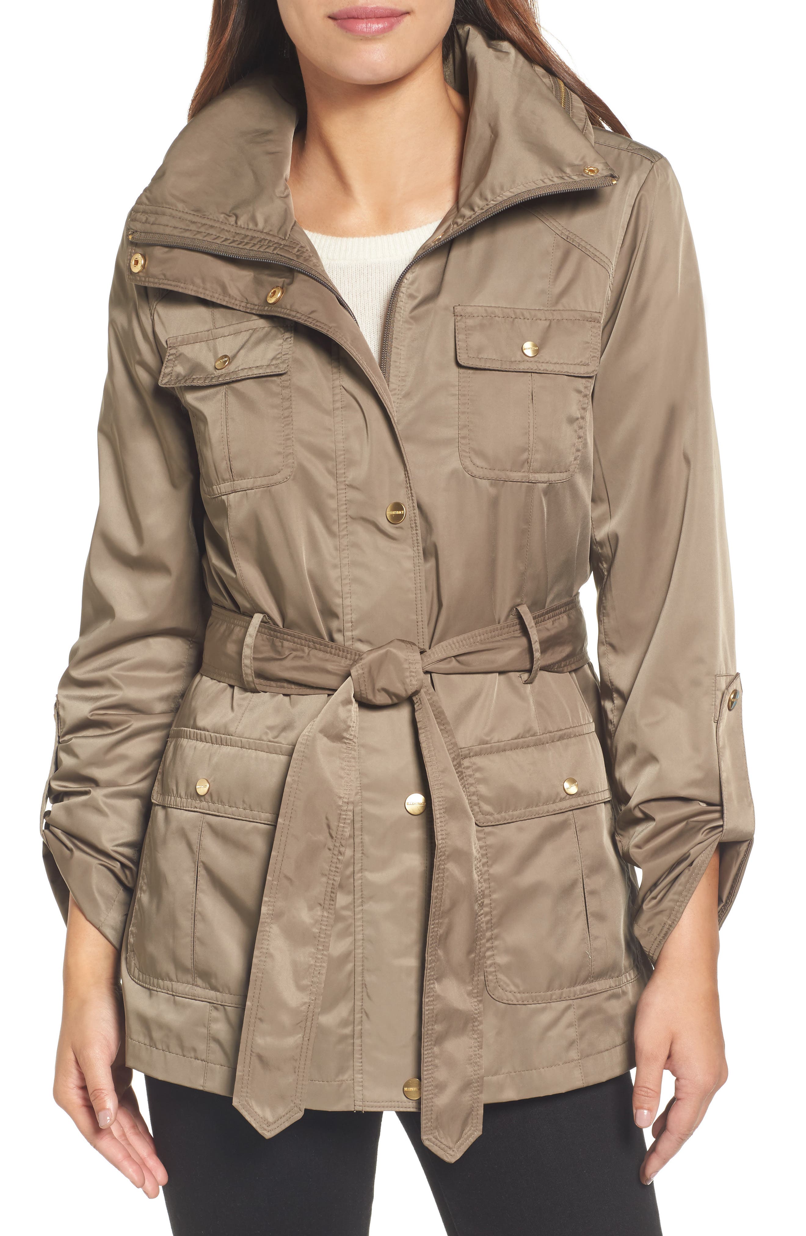 ellen tracy raincoat with detachable hood