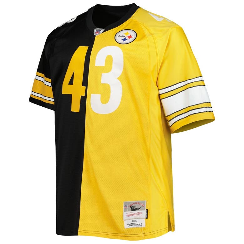 Troy Polamalu Pittsburgh Steelers Mitchell & Ness Retired Player Name &  Number Mesh Top - Black