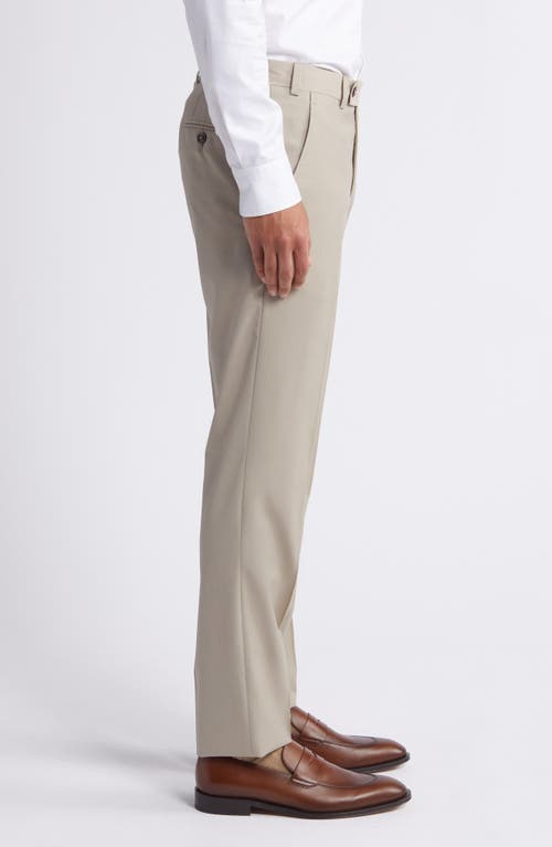 Shop Ted Baker London Jerome Soft Constructed Wool & Silk Blend Dress Pants In Tan