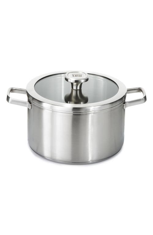 Berghoff Leo Graphite 6.3-quart Covered Stockpot In Grey