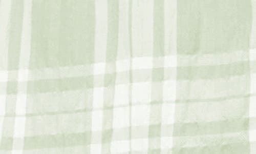 Foxcroft Germaine Plaid Tunic Blouse In Sea Mist