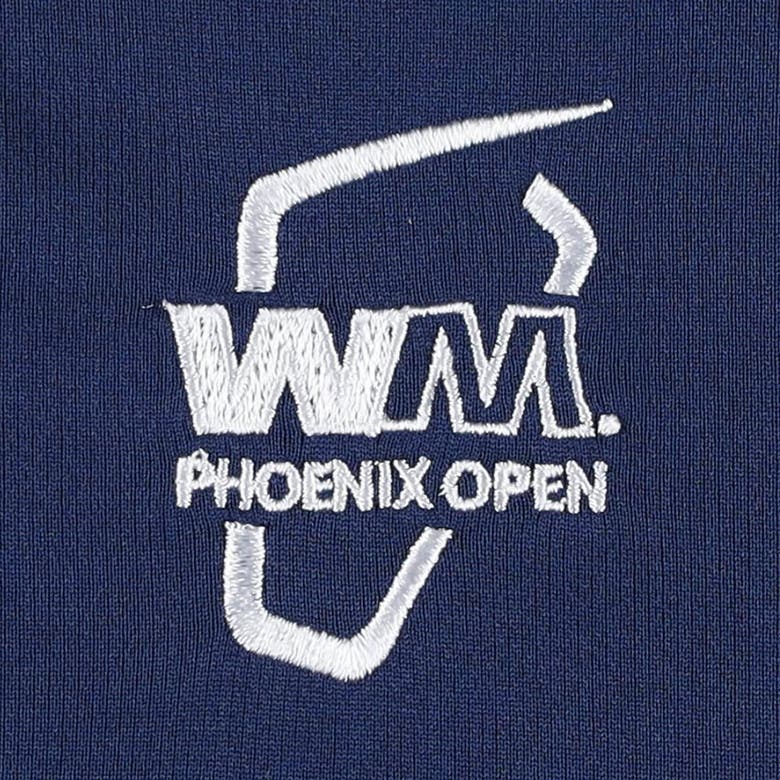 Shop Malbon Golf Navy Wm Phoenix Open Performance Quarter-zip Top