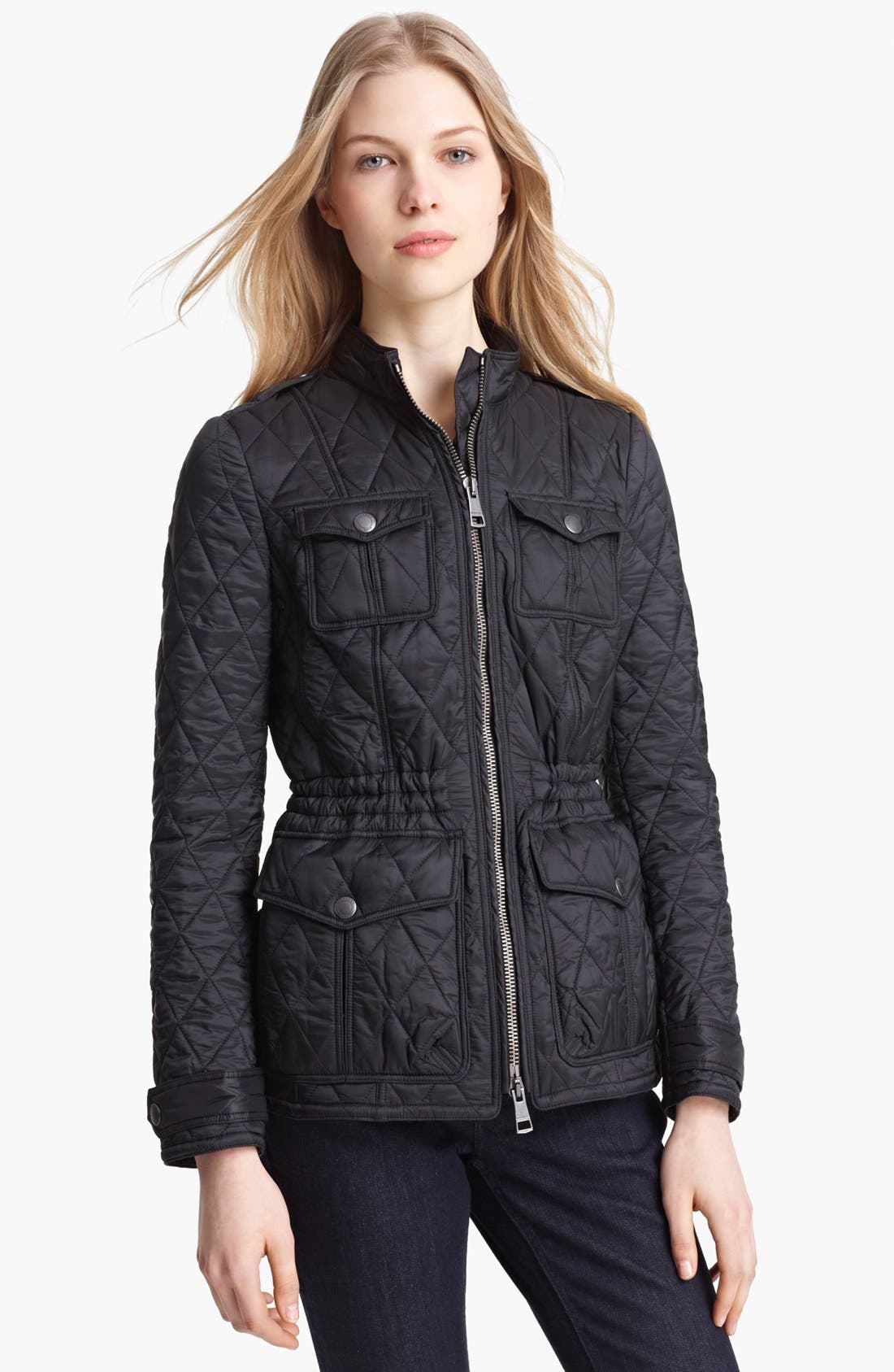 women's burberry brit quilted jacket