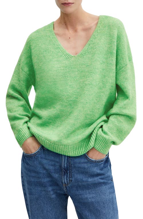 MANGO Oversize V-Neck Sweater Pastel at Nordstrom