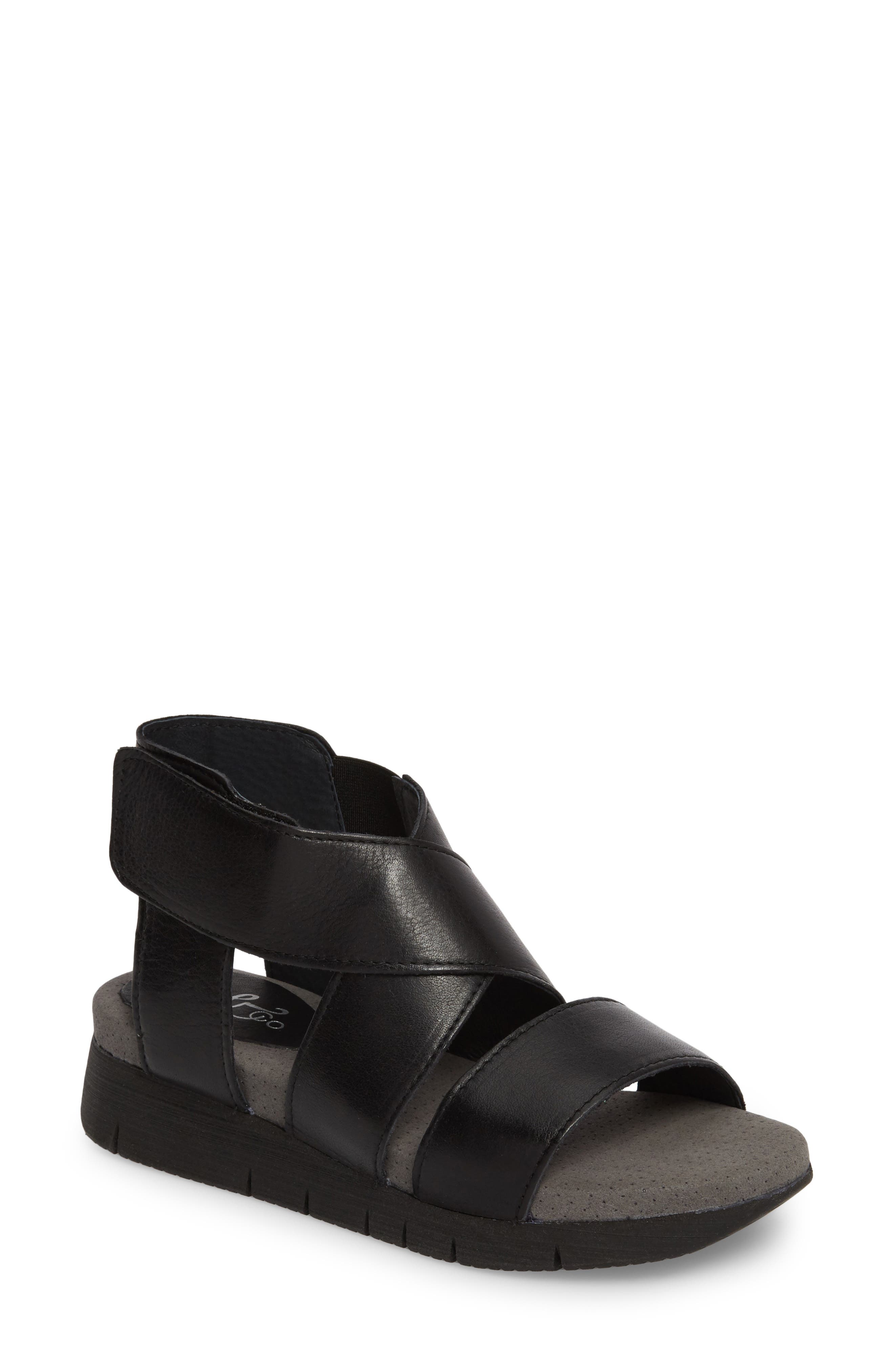 Bos. & Co. Piper Wedge Sandal - Black