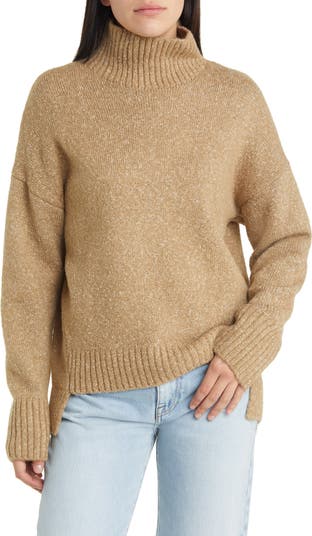 Tan shop tunic sweater