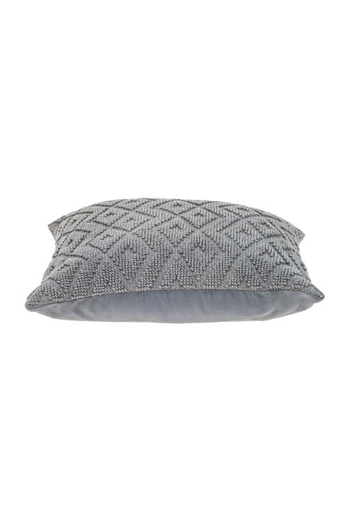 Shop Parkland Collection Sorrel Hand-woven Accent Pillow In Gray