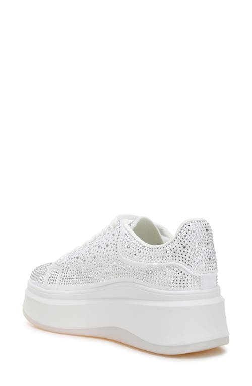 London Rag Jitter Bug Platform Sneaker In White