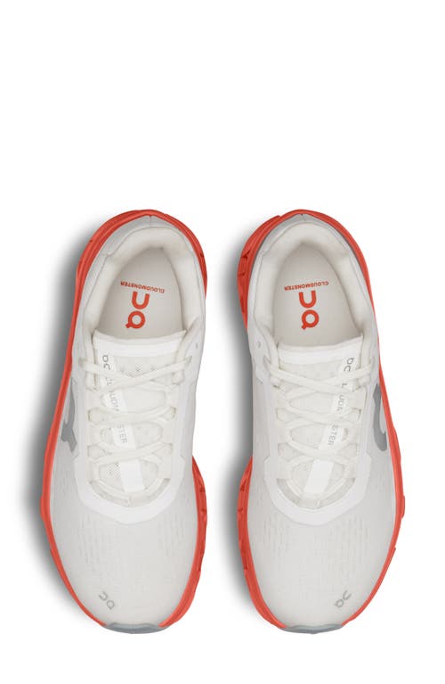On Cloudmster Running Shoe In White/ Flame
